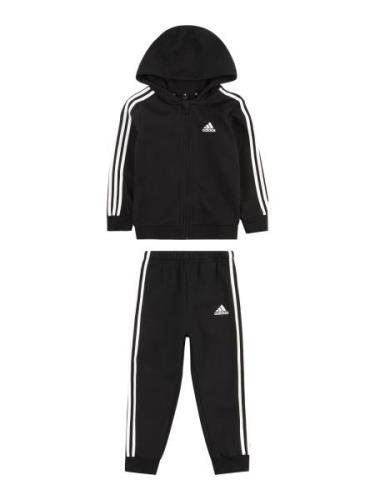 ADIDAS SPORTSWEAR Træningsdragt 'Essentials '  sort / hvid