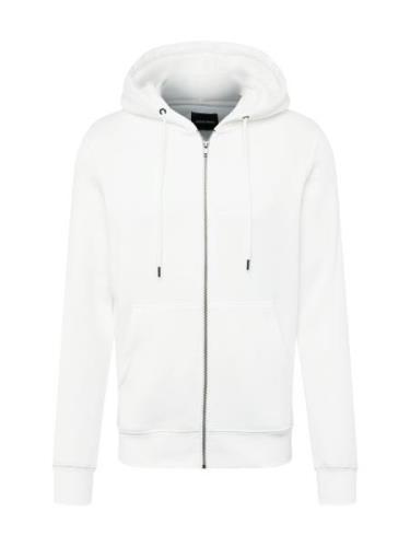 JACK & JONES Sweatjakke 'JJStar'  hvid