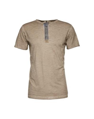 Key Largo Bluser & t-shirts 'MT ARENA button'  sand