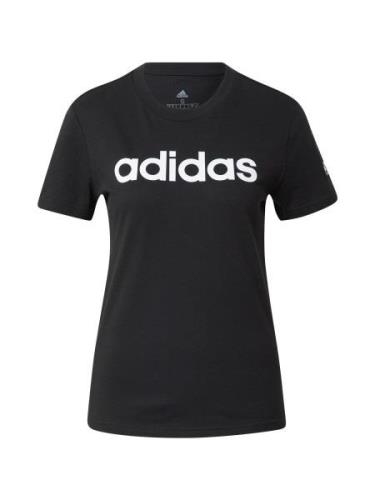 ADIDAS SPORTSWEAR Funktionsbluse 'Essentials  Logo'  sort / hvid