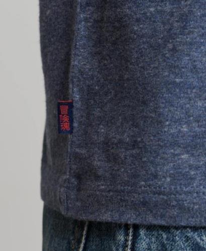 Superdry Bluser & t-shirts  ultramarinblå / sort