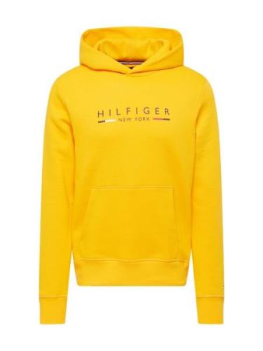 TOMMY HILFIGER Sweatshirt 'New York'  natblå / gylden gul / rød / hvid