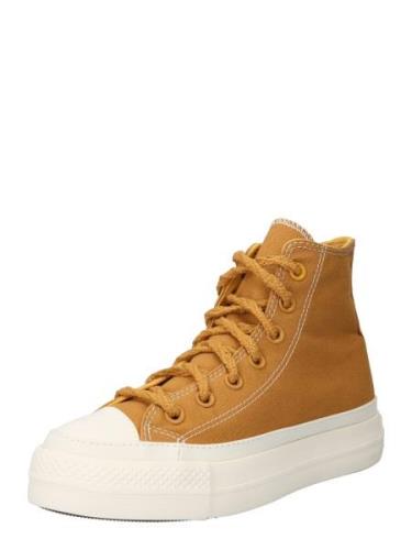 CONVERSE Sneaker high  karamel / hvid