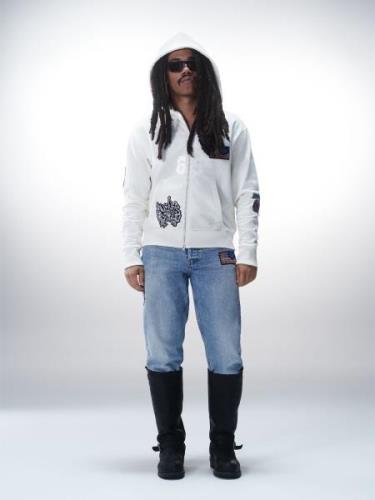 Luka Sabbat for ABOUT YOU Sweatjakke 'Kai'  blandingsfarvet / naturhvi...