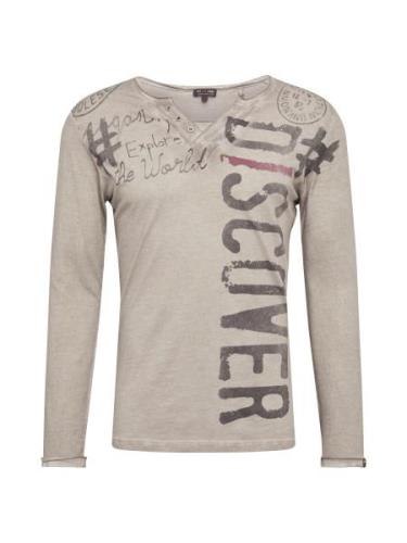 Key Largo Bluser & t-shirts 'Explore'  taupe / sølvgrå
