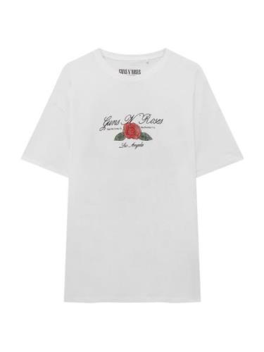 Pull&Bear Bluser & t-shirts  blandingsfarvet / hvid
