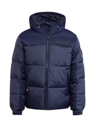 TOMMY HILFIGER Vinterjakke 'New York'  navy / rød / sort / hvid