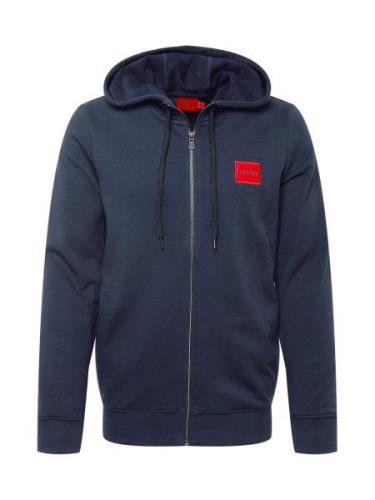 HUGO Sweatjakke 'Daple212'  navy / lys rød