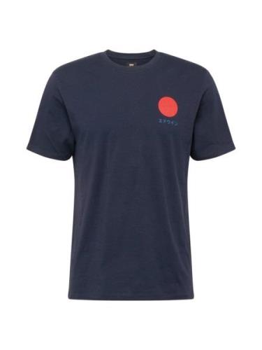 EDWIN Bluser & t-shirts 'Japanese Sun'  blå / navy / rød