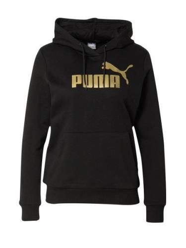 PUMA Sportsweatshirt 'Essentials+'  guld / sort