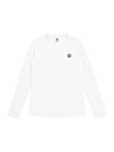 WOOD WOOD Shirts 'Kim'  mørkegrøn / hvid