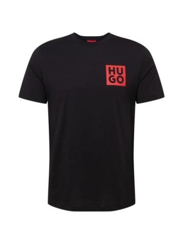 HUGO Bluser & t-shirts 'Detzington'  rød / sort