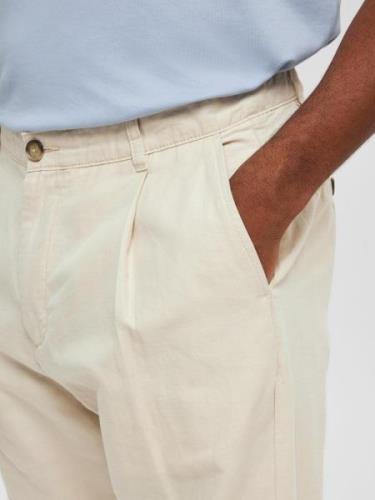 SELECTED HOMME Bukser med lægfolder 'Jones'  beige