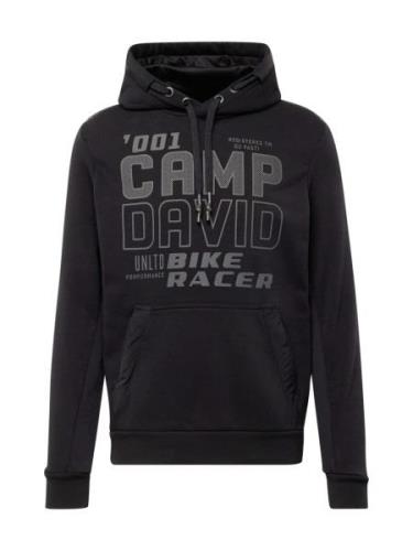 CAMP DAVID Sweatshirt  grå / sort