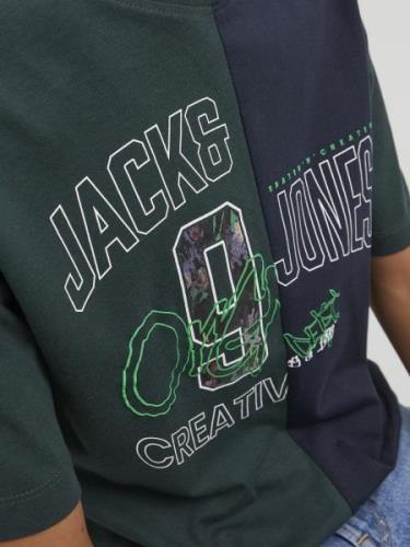 Jack & Jones Junior Shirts  navy / grøn / hvid
