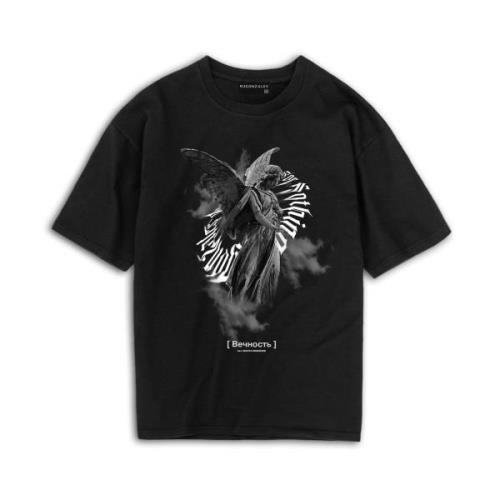 MJ Gonzales Bluser & t-shirts 'Angle 3.0 Heavy'  grå / sort / hvid