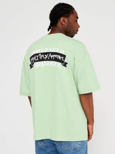 Multiply Apparel Bluser & t-shirts 'Banderole'  pastelgrøn / sort / hv...