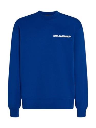 Karl Lagerfeld Sweatshirt 'Outline'  mørkeblå / hvid