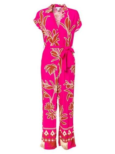 Warehouse Jumpsuit  brun / pink / hvid