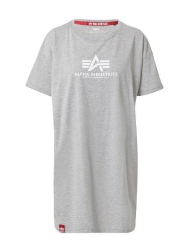 ALPHA INDUSTRIES Shirts  grå-meleret / hvid
