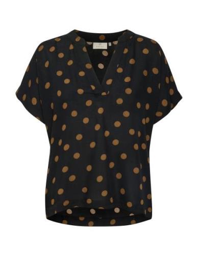 Kaffe Bluse 'Ano'  brun / sort