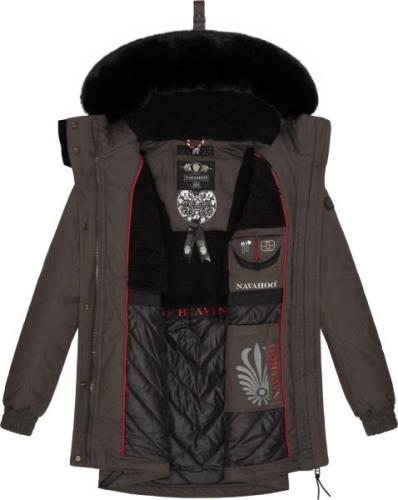 NAVAHOO Vinterparka  oliven / sort