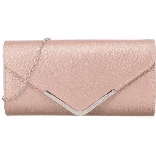 Tamaris Clutch 'Amalia'  nude / sølv