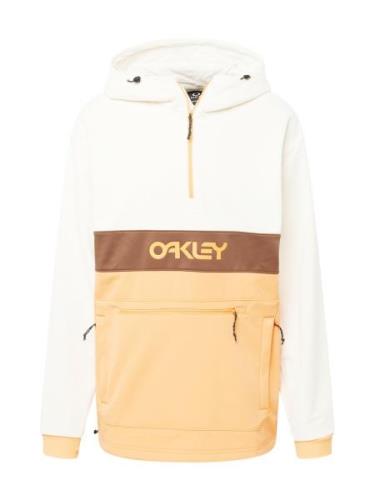 OAKLEY Sportsweatshirt 'NOSE GRAB'  choko / lyseorange / offwhite