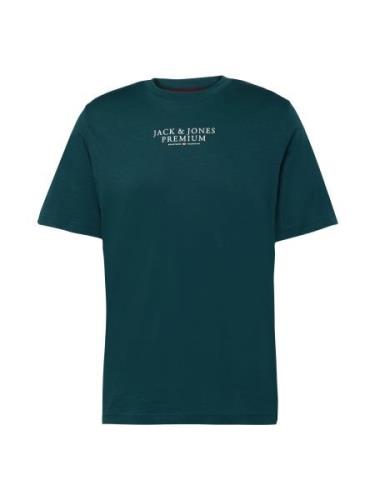 JACK & JONES Bluser & t-shirts 'Archie'  petroleum / hvid