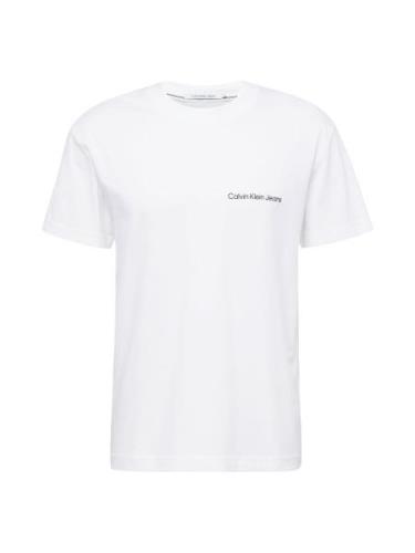 Calvin Klein Jeans Bluser & t-shirts 'Institutional'  sort / hvid