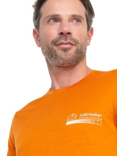 ICEBREAKER Bluser & t-shirts 'Mountain'  orange / hvid