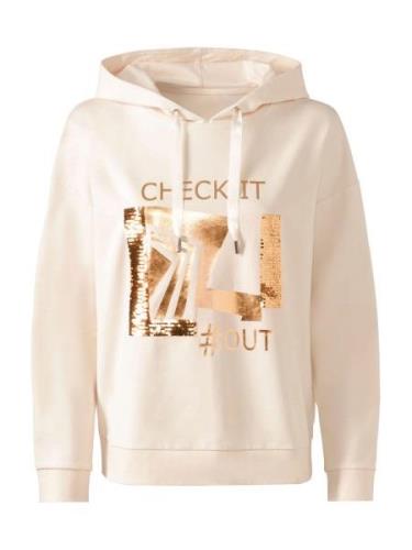 heine Sweatshirt  elfenben / brun / guld