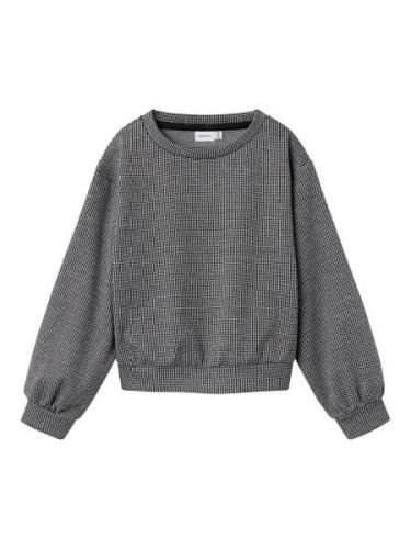 NAME IT Sweatshirt  grå / sort / hvid