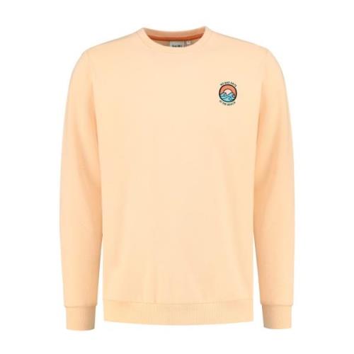 Shiwi Sweatshirt 'No Bad Days'  lyseblå / orange / abrikos / sort