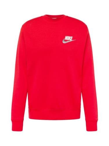 Nike Sportswear Sweatshirt  sølvgrå / rød / hvid