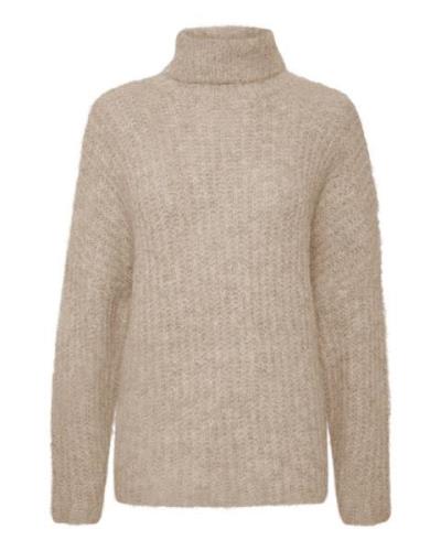 CULTURE Pullover 'Brava'  beige-meleret