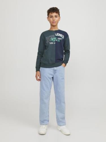 Jack & Jones Junior Sweatshirt  blå / grøn / hvid