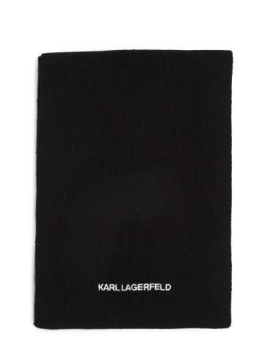 Karl Lagerfeld Sjal  sort / hvid