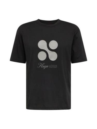 HUGO Bluser & t-shirts 'Dooling'  grå / sort