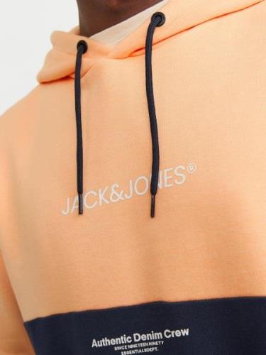 JACK & JONES Sweatshirt 'Ryder'  navy / abrikos / sort / hvid