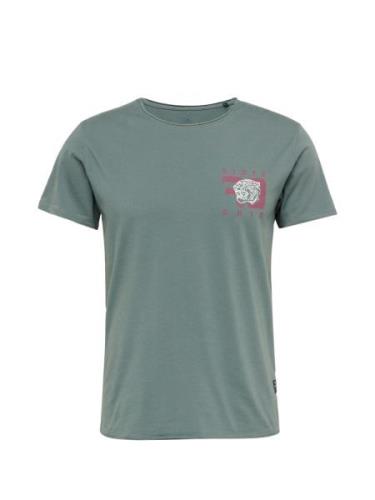 Key Largo Bluser & t-shirts 'MT STATE OF MIND'  jade / pink / hvid