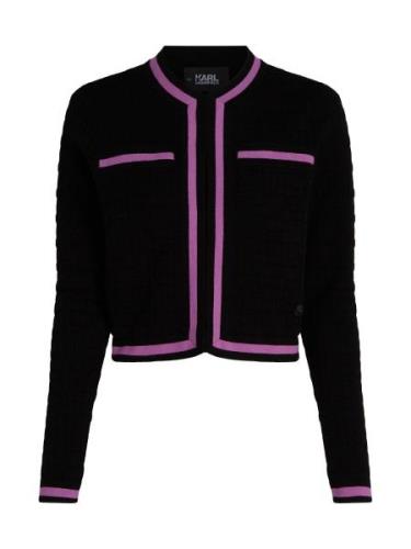 Karl Lagerfeld Cardigan  lilla / sort