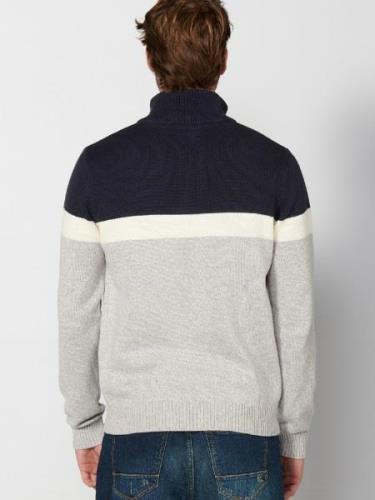 KOROSHI Pullover  beige / navy / lysegrå