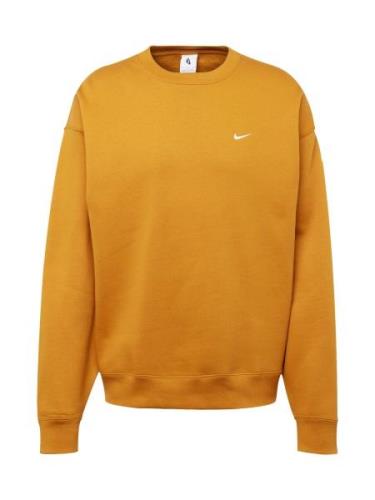 Nike Sportswear Sweatshirt 'Swoosh'  safran / hvid