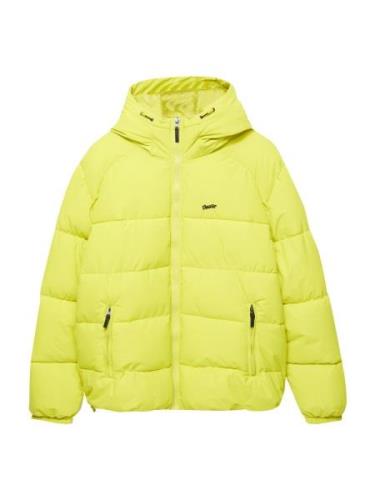 Pull&Bear Overgangsjakke  lime / sort