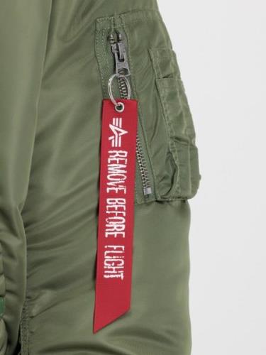 ALPHA INDUSTRIES Vinterjakke  grå / grøn / blandingsfarvet