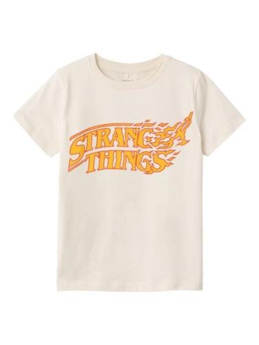 NAME IT Shirts 'Stranger Things'  orange / hvid