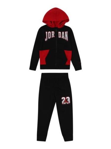 Jordan Joggingdragt 'JUMPMAN FADE AWAY'  rød / sort / hvid