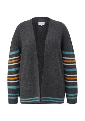 TRIANGLE Cardigan  aqua / grå / orange / hvid