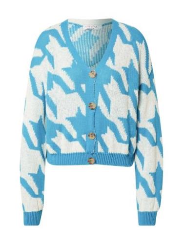 In The Style Cardigan 'LORNA'  blå / hvid